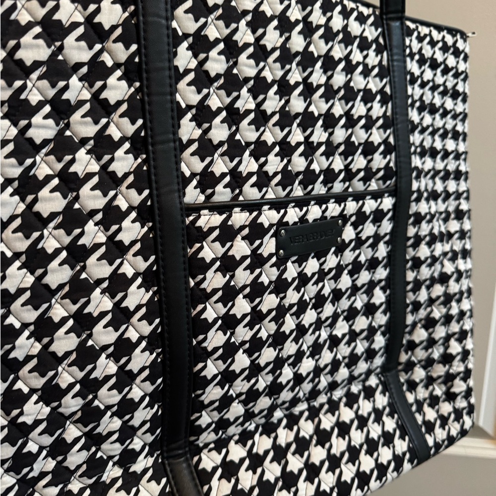 Vera Bradley Black and White Houndstooth Tote